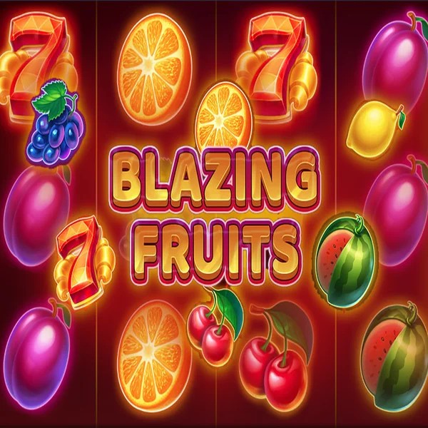 Blazing Fruits slot logo by Inbet Games at SpinMaya Casino