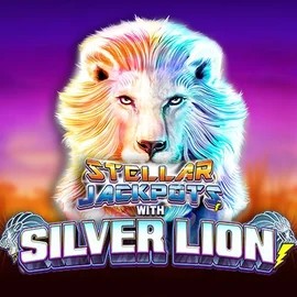 Stellar Jackpots with Silver Lion logo by Lightning Box Game at SpinMaya Casino