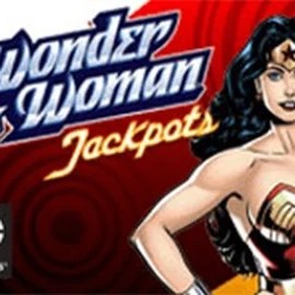 Wonder Woman Jackpots logo by Amaya at SpinMaya Casino